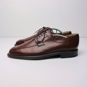 Mezlan Fiore Split Toe Lace-Up Derby Brown Dress Shoes Size 11